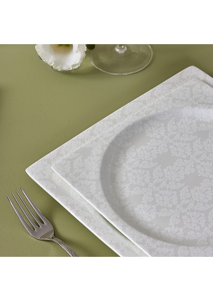 Fine Pearl Extra Leila 62 Parça 12 Kişilik Kare Yemek Takımı modelleri