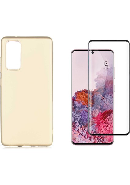 Samsung Galaxy S20 Fe ile Uyumlu Telefon Kılıfı ve 5d Tam Kaplayan Cam Ekran Koruyucu