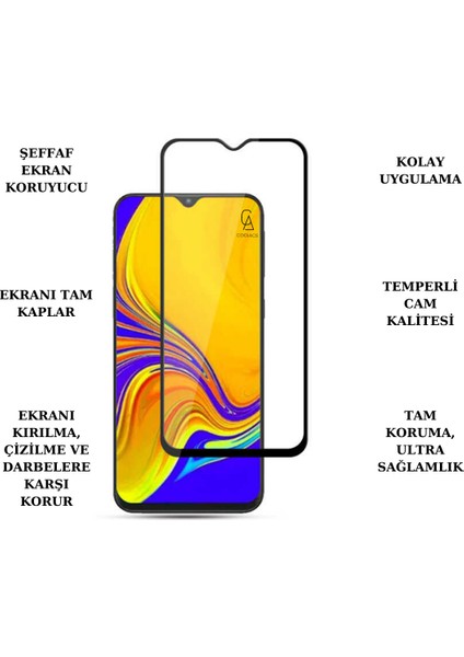 Samsung Galaxy A24 ile Uyumlu Telefon Kılıfı ve 5d Tam Kaplayan Cam Ekran Koruyucu