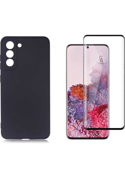 Samsung Galaxy S21 Fe ile Uyumlu Telefon Kılıfı ve 5d Tam Kaplayan Cam Ekran Koruyucu