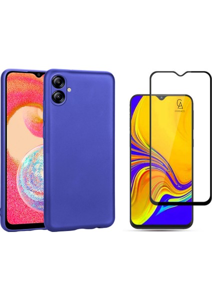 Samsung Galaxy A04E ile Uyumlu Telefon Kılıfı ve 5d Tam Kaplayan Cam Ekran Koruyucu