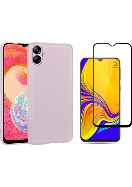 Samsung Galaxy A04E ile Uyumlu Telefon Kılıfı ve 5d Tam Kaplayan Cam Ekran Koruyucu