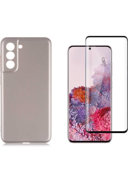 Samsung Galaxy S21 Fe ile Uyumlu Telefon Kılıfı ve 5d Tam Kaplayan Cam Ekran Koruyucu