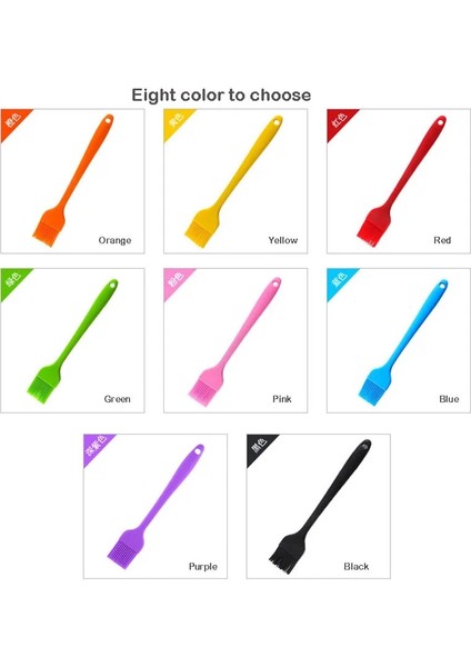 Stil 6 Tek Parça Silikon Teyelleme Pasta Fırçası 20.5 cm Pişirme Araçları Kek Ekmek Flapjack Mutfak Gereçleri Için Renkli Yağ Fırçaları (Yurt Dışından) fırsatları