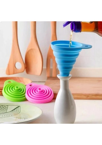 Pembe 1 Adet Katlanabilir Huni Silikon Katlanabilir Huni Yakıt Haznesi Için Taşınabilir Huniler Katlanabilir Bira/yağ Hunileri Mutfak Gereçleri (Yurt Dışından) modelleri