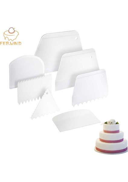 Üçgen Plastik Kek Dekorasyon/buzlanma Araçları Pasta Kazıyıcı Hamur Kesici Buzlanma Pürüzsüz Kek Kazıyıcı/tarak Kek Dekorasyon Araçları 050 (Yurt Dışından) fiyatları