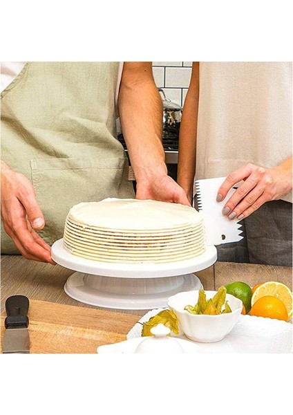 Turuncu 3 Adet/takım Hamur Kek Kesici Dilimleme Spatula Kek Krem Kazıyıcı Mantı Kesiciler Kazıyıcı Düzensiz Diş Kenar Dıy Pürüzsüz (Yurt Dışından) modelleri