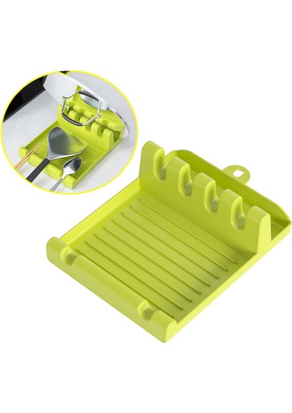 Açık Gri Moonbıffy Çok Fonksiyonlu Raf Tutucu Spatula Pota Kaşık Tencere Kapağı Raf Kapağı Süzgeç Ped Standı Konteynerler Mutfak Gereçleri (Yurt Dışından)