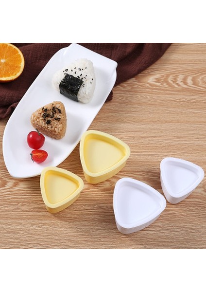 Küçük Sarı Yeni Dıy Suşi Kalıp Onigiri Pirinç Topu Gıda Basın Üçgen Suşi Yapımcısı Kalıp Japon Ev Mutfak Bento Aksesuarları Araçları (Yurt Dışından)