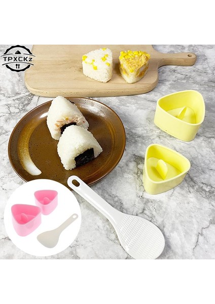 Beyaz Dıy Suşi Kalıp Onigiri Pirinç Topu Gıda Basın Üçgen Musubi Suşi Yapımcısı Kalıp Suşi Seti Japon Mutfak Bento Aksesuarları (Yurt Dışından) modelleri