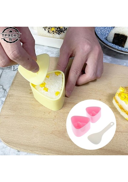 Beyaz Dıy Suşi Kalıp Onigiri Pirinç Topu Gıda Basın Üçgen Musubi Suşi Yapımcısı Kalıp Suşi Seti Japon Mutfak Bento Aksesuarları (Yurt Dışından) fırsatları