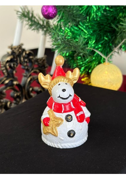 Tombik Geyik Biblo Heykel Obje Yılbaşı Yeni Yıl Dekorasyonu