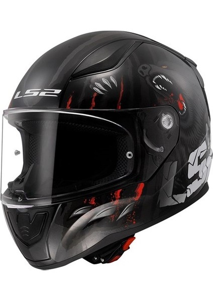 Rapıd 2 Clawn Mat Siyah-Gri-Kırmızı Kask (M)
