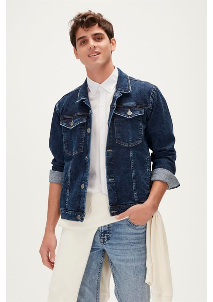 Roy Denim Koyu Mavi Erkek Jacket fırsatları