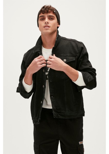 Roy Denim Siyah Erkek Jacket fırsatları