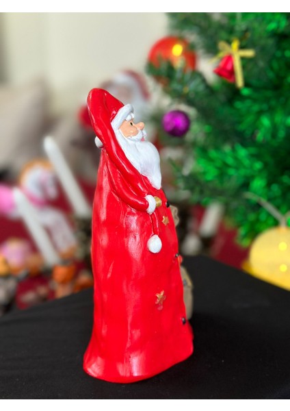 Tulumlu Noel Baba Heykel Biblo Yılbaşı Yeni Yıl Dekorasyon fırsatları