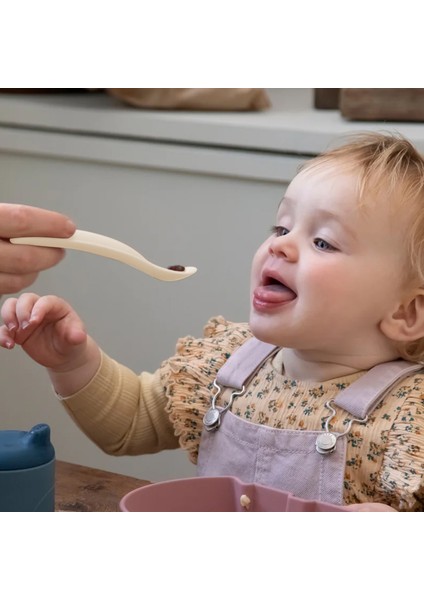 2'li Diş Kaşıyıcı Bebek Mama Kaşığı - Silikon Mama Kaşığı