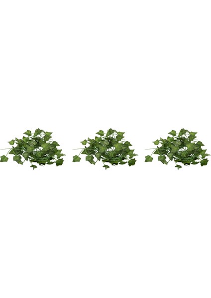 3x 2 M Uzun Yapay Bitkiler Yeşil Sarmaşık Yaprakları Yapay Üzüm Asma Sahte Parthenocissus Yeşillik Yaprakları Ev Düğün Bar (Yurt Dışından)