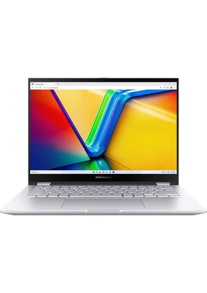 Vivobook S 14 Flip TP3402VA-LZ187W Intel Core I5-1335U 16GB Ram 512GB SSD 14'' IPS Dokunmatik Kalemli W11 Home Taşınabilir Bilgisayar Snertech Çanta Hediye