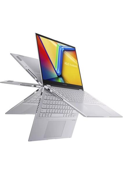 Vivobook S 14 Flip TP3402VA-LZ187W Intel Core I5-1335U 16GB Ram 512GB SSD 14'' IPS Dokunmatik Kalemli W11 Home Taşınabilir Bilgisayar Snertech Çanta Hediye