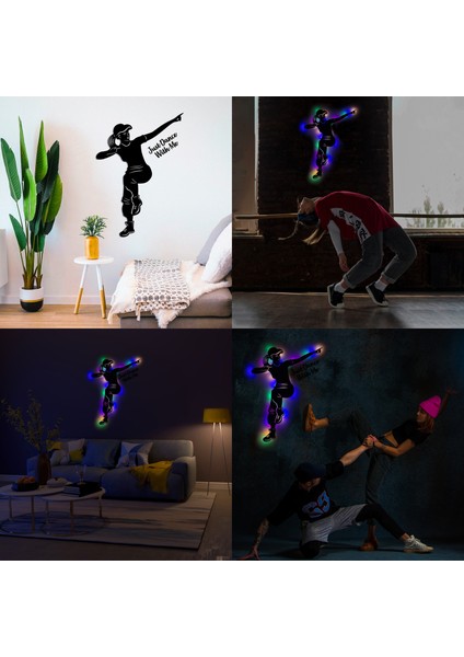Işıklı Dans Temalı Tablo Emma Dekoratif Gece Lambası fırsatları