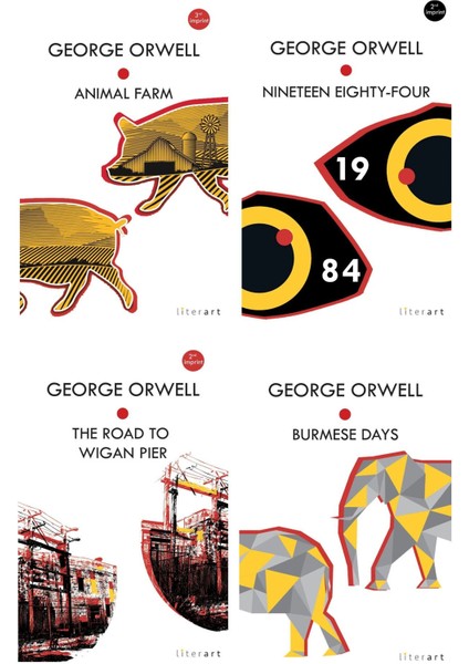 George Orwell İngilizce Roman Seti (4 Kitap Takım)