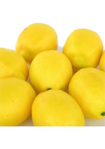 Sahte Meyve Ev Ev Mutfak Parti Dekorasyon Yapay Gerçekçi Simülasyon Sarı Limon 50 Adet Set (Yurt Dışından) fırsatları