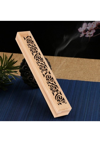 Bambu Tütsü Brülör El Oyma Içi Boş Çubuk Tütsü Plaka Tutucu Joss Sopa Kutusu Yalan Buhurdan Ev Dekor Oturma Odası Için (Yurt Dışından)