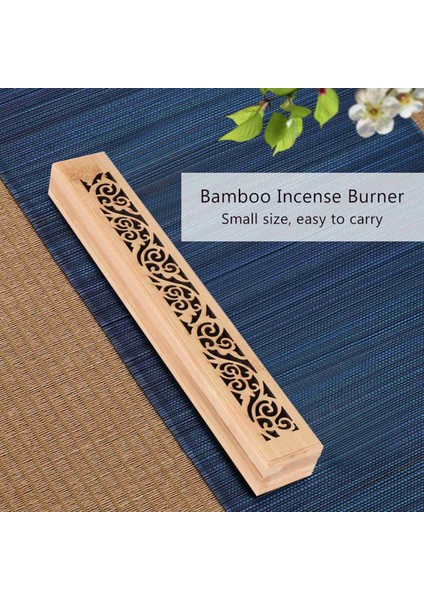 Bambu Tütsü Brülör El Oyma Içi Boş Çubuk Tütsü Plaka Tutucu Joss Sopa Kutusu Yalan Buhurdan Ev Dekor Oturma Odası Için (Yurt Dışından)