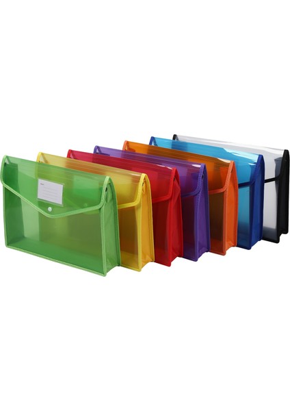 9 Adet/takım A4 Plastik Dosya Cüzdan Belge Klasörü Premium Poli Cepler Zarf Kartvizitlik ile (Yurt Dışından)