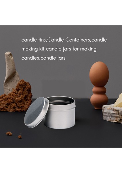 24 Paket Yuvarlak Metal Teneke Kutu Mum Teneke Siyah Alüminyum Kavanoz Depolama Boş Pot Düz Kutular Krem Kozmetik Konteyner (Yurt Dışından) fiyatları