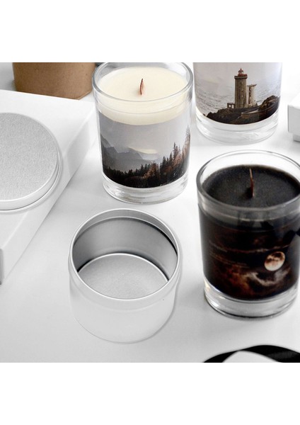 24 Paket Yuvarlak Metal Teneke Kutu Mum Teneke Siyah Alüminyum Kavanoz Depolama Boş Pot Düz Kutular Krem Kozmetik Konteyner (Yurt Dışından) fırsatları