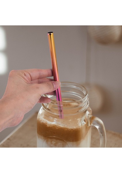 Bubble Tea Pipetler - Pipetler Paslanmaz Çelik 8 Parça Renkli Pipet, Tekrar Kullanılabilir ve Yıkanabilir Pipetler, Temizleme Fırçalı (Yurt Dışından) modelleri