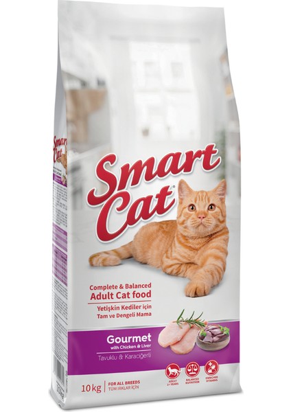 Gurme Yetişkin Kedi Maması (Tavuk&ciğer) 10 kg