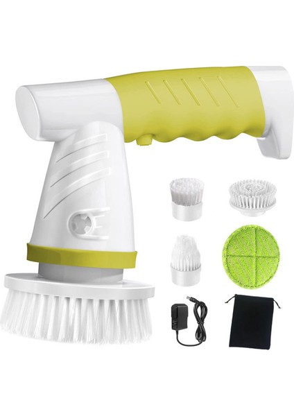 El Küvet Fırçası Mutfak Banyo Lavabo Temizleme Aracı Tuvalet Küvet Temizleme Elektrikli Scrubber Yeşil Ab Tak (Yurt Dışından)