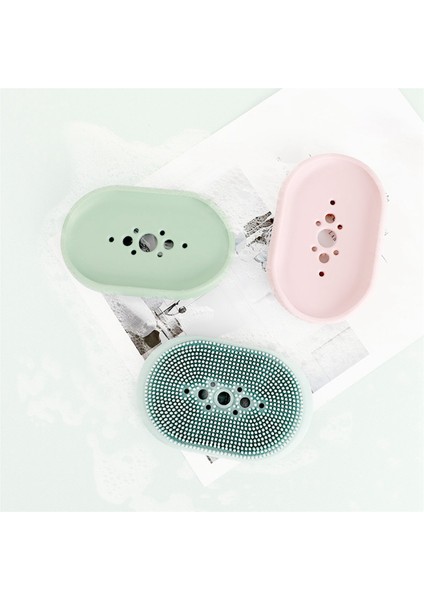 3 Adet Silikon Vücut Scrubber ve Sabunluk Duo Çok Yönlü Set Sabun Tasarrufu Tepsisi Peeling Fırçası Duş Banyo Için (Yurt Dışından) modelleri
