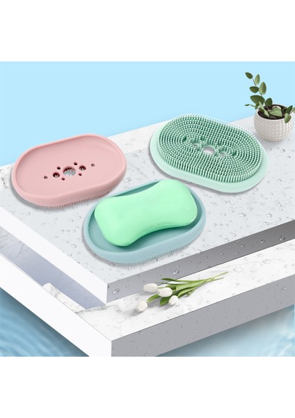 3 Adet Silikon Vücut Scrubber ve Sabunluk Duo Çok Yönlü Set Sabun Tasarrufu Tepsisi Peeling Fırçası Duş Banyo Için (Yurt Dışından) fırsatları