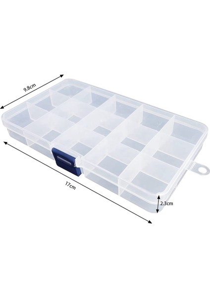 Plastik Organizatör Kutusu, Takı Mücadele Için 4 Paket Şeffaf Boncuk Organizatör Küpe Craft Boncuk (15 Izgaralar) (Yurt Dışından) fiyatları