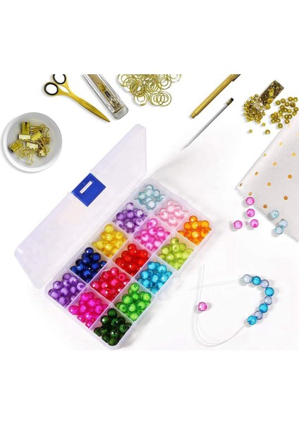 Plastik Organizatör Kutusu, Takı Mücadele Için 4 Paket Şeffaf Boncuk Organizatör Küpe Craft Boncuk (15 Izgaralar) (Yurt Dışından) modelleri