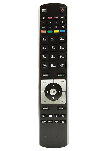 Kl Vestel Yeni Youtube ve Netflıx Tuşlu Lcd-Led Tv Kumanda RM-L1246B (81)