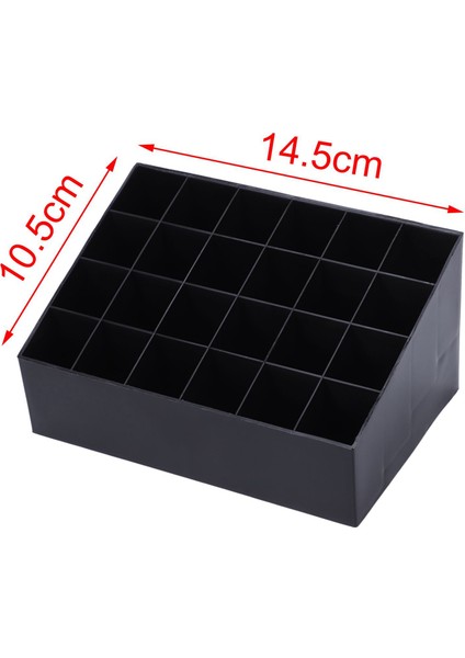 2x 24 Ruj Tutucu Organizatör Ruj Tutucu Ekran Tutucu Kozmetik Siyah (Yurt Dışından) fırsatları