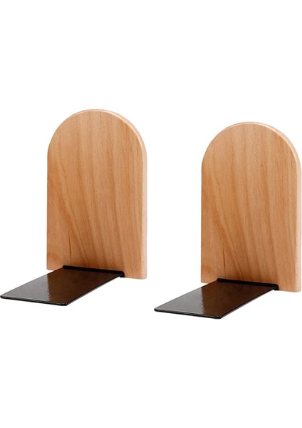 Ahşap Kitap Ayraçları Kitap Ayraçları Çifti Ofis Kitaplık Kitaplık Durdurucu Ev Ofis Okul Standart Boyut (Yurt Dışından)