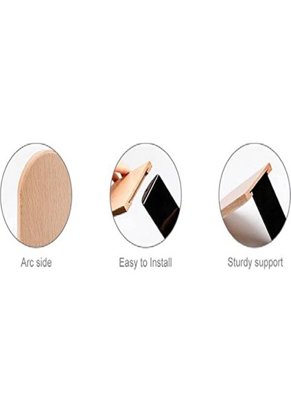 Ahşap Kitap Ayraçları Kitap Ayraçları Çifti Ofis Kitaplık Kitaplık Durdurucu Ev Ofis Okul Standart Boyut (Yurt Dışından) fırsatları