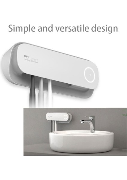 Elektrikli Diş Fırçası Uv Sterilizasyon Kurutma Tutucu Duvara Monte Banyo Organizatör Aksesuarları ile LED Gece Lambası (Yurt Dışından) fiyatları