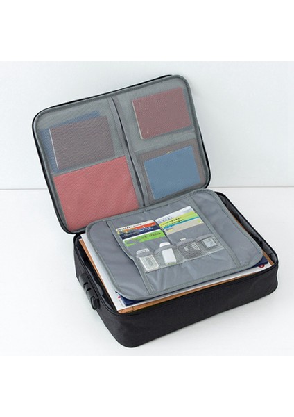 2x Belge Bilet Çantası Büyük Kapasiteli Sertifika Dosyaları Organizatör Ev Seyahati Için Önemli Öğeleri Saklamak Için Kullanın (Yurt Dışından) indirimleri