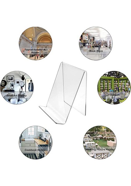 12 Paket Akrilik Kitap Standı, Şeffaf Akrilik Ekran Standı, Resimleri Görüntülemek Için Şeffaf Tutucu, Takı, Saat Ekran Standı (Yurt Dışından) modelleri