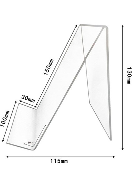 12 Paket Akrilik Kitap Standı, Şeffaf Akrilik Ekran Standı, Resimleri Görüntülemek Için Şeffaf Tutucu, Takı, Saat Ekran Standı (Yurt Dışından) indirimleri