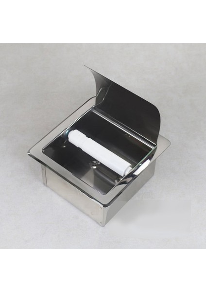 3x Paslanmaz Çelik Gömme Tuvalet Kağıdı Tutucu Duvar Tuvalet Kağıdı Tutucu, Modern Stil Tuvalet Kağıdı Tutucu (Yurt Dışından) fiyatları