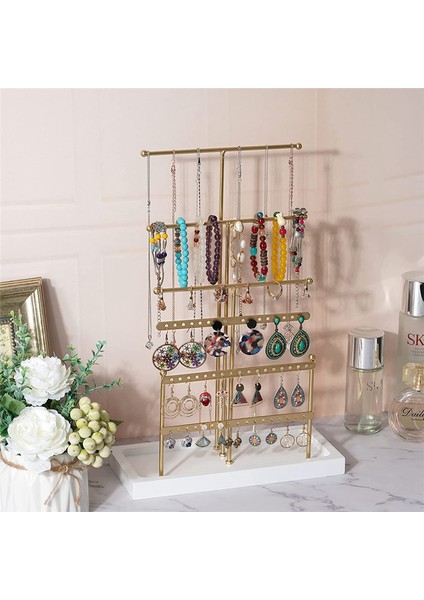 Takı Organizatör Masa Üstü Takı Tutucu 6 Katmanlı Takı Ağacı Ekran Standı Tepsi Ile, Küpe Kolye Bilezik Altın (Yurt Dışından) indirimleri