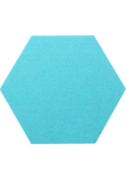 10 Adet Altıgen Keçe Kurulu Altıgen Keçe Duvar Sticker Çok Fonksiyonlu 3D Dekoratif Ev Mesaj Panosu Gri Sarı Serisi (Yurt Dışından)